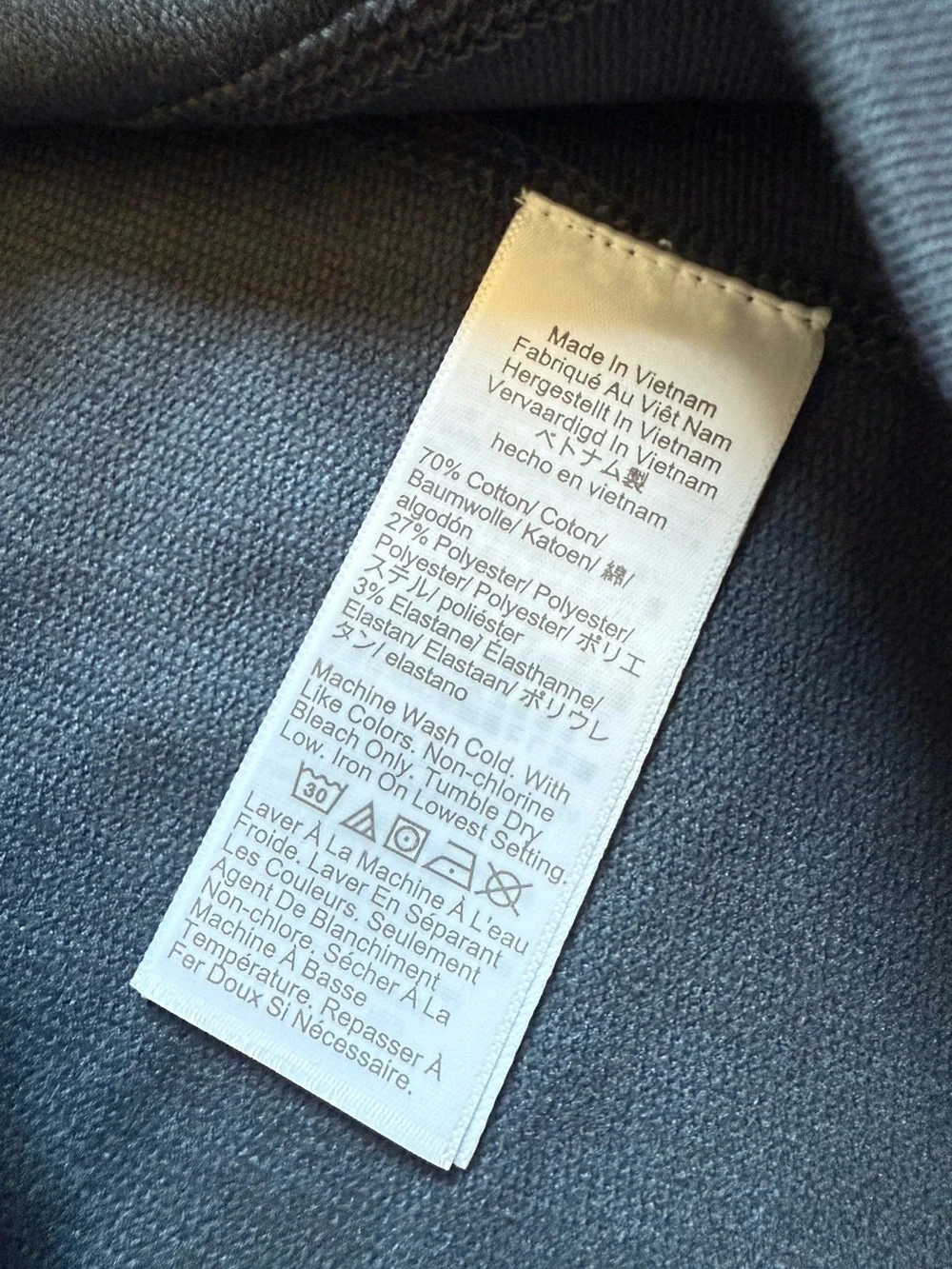 J. Crew Men's Performance Half Zip Slate Blue Grey NEW